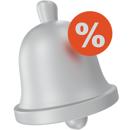 Discount notification  3D Icon