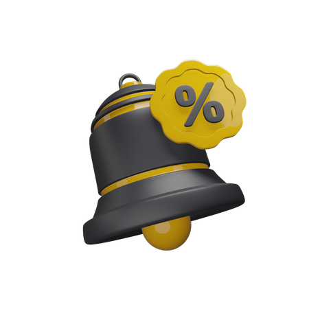 Discount Notification  3D Icon