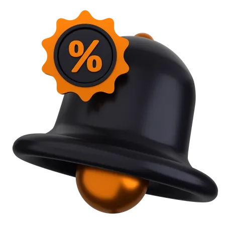 Discount Notification  3D Icon