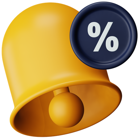 Discount Notification  3D Icon