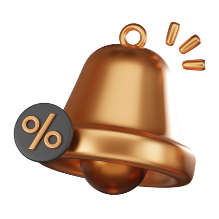 Discount Notification  3D Icon