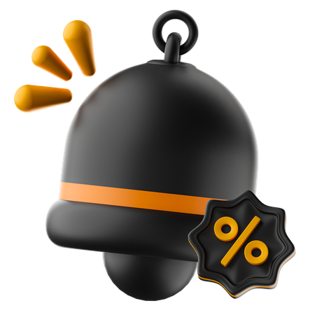 Discount Notification  3D Icon