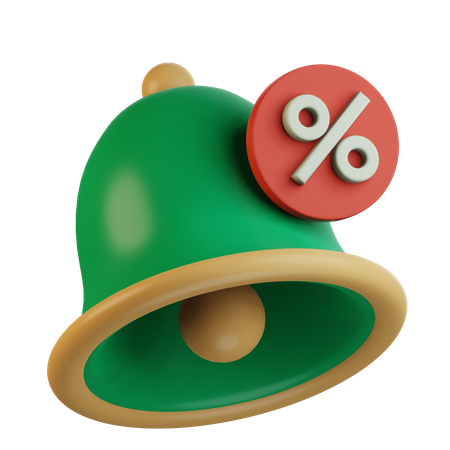 Discount Notification  3D Icon