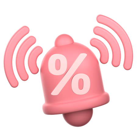 Discount Notification  3D Icon