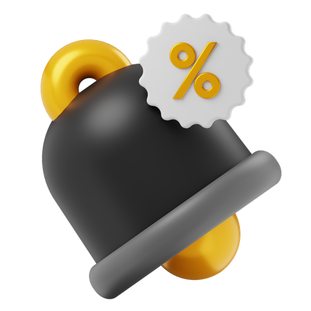 Discount Notification  3D Icon