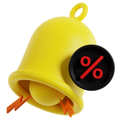 Discount Notification  3D Icon