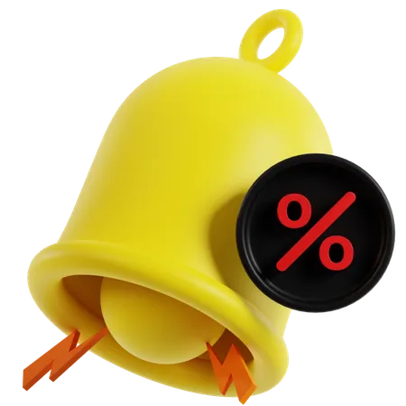 Discount Notification  3D Icon