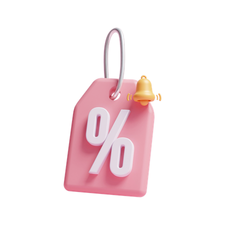 Discount Notification  3D Icon