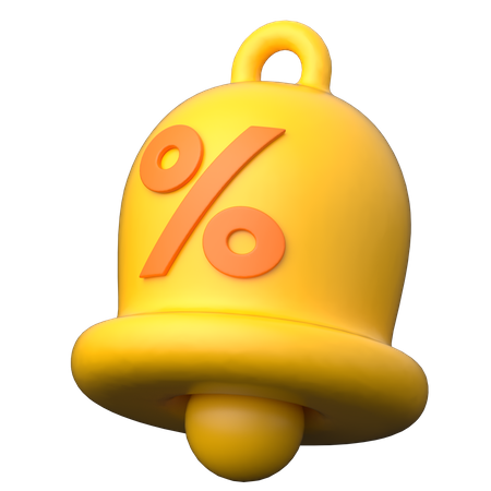 Discount Notification  3D Icon