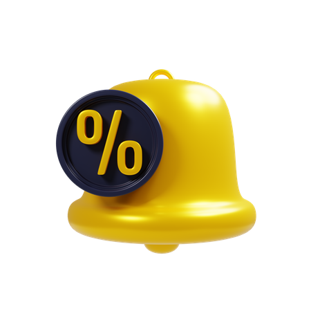 Discount Notification  3D Icon