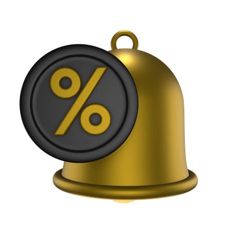 Discount Notification  3D Icon