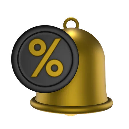 Discount Notification  3D Icon