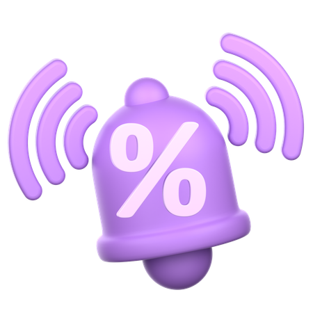 Discount Notification  3D Icon