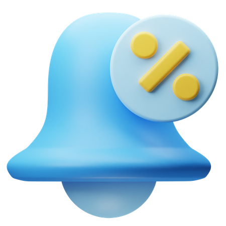 Discount Notification 3D Icon
