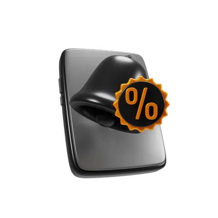 Discount Notification  3D Icon