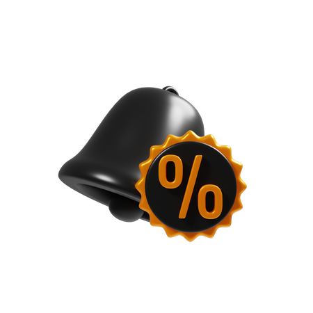 Discount Notification  3D Icon