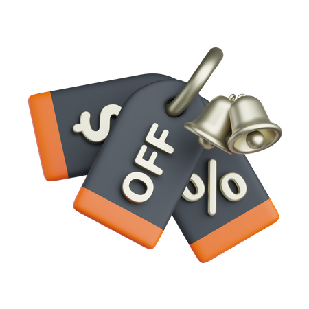 Discount Notification Price Tag  3D Icon