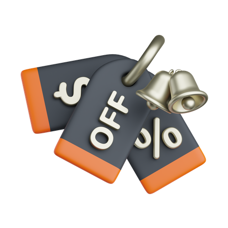 Discount Notification Price Tag  3D Icon