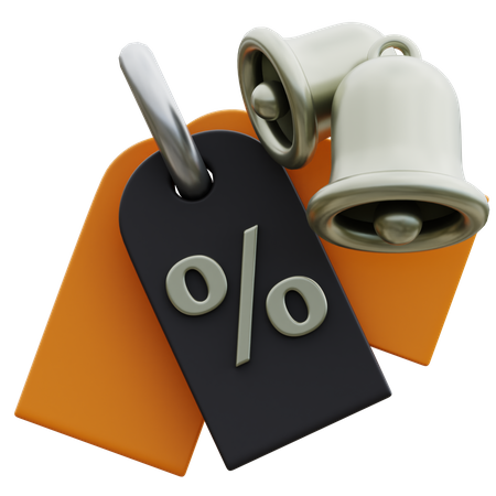 Discount Notification Price Tag  3D Icon