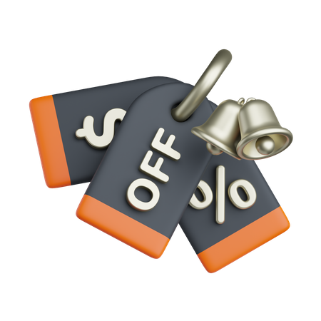 Discount Notification Price Tag 3D Icon
