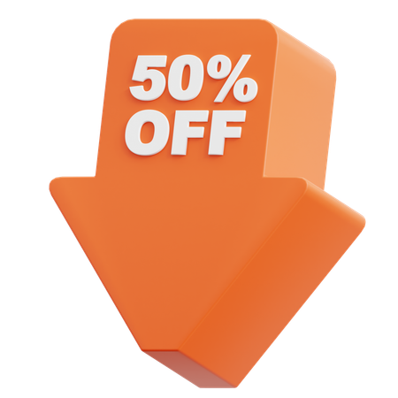 Discount Off  3D Icon