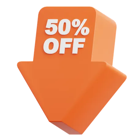 Discount Off  3D Icon