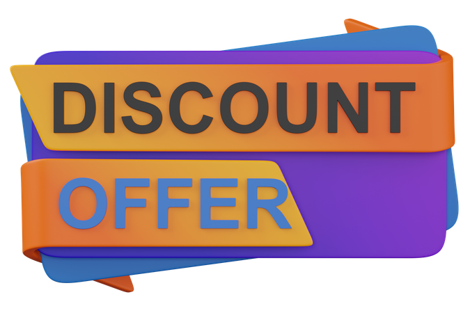 DISCOUNT OFFER  3D Icon