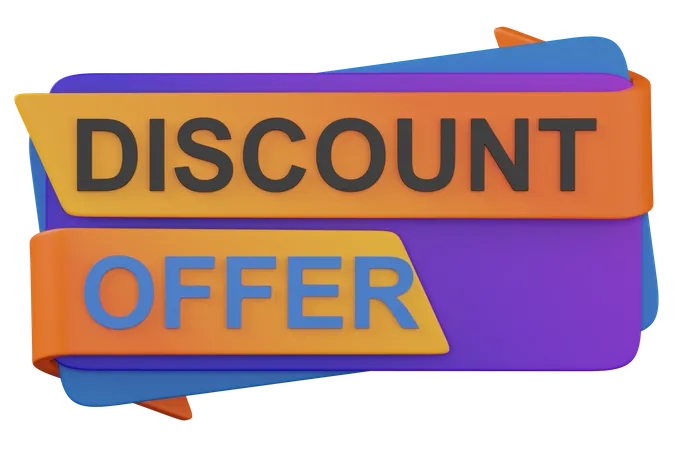 DISCOUNT OFFER  3D Icon