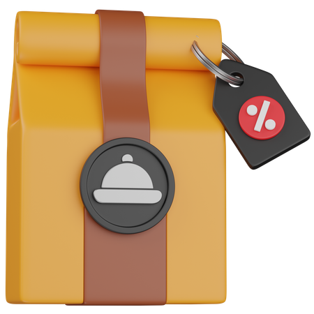 食品割引  3D Icon