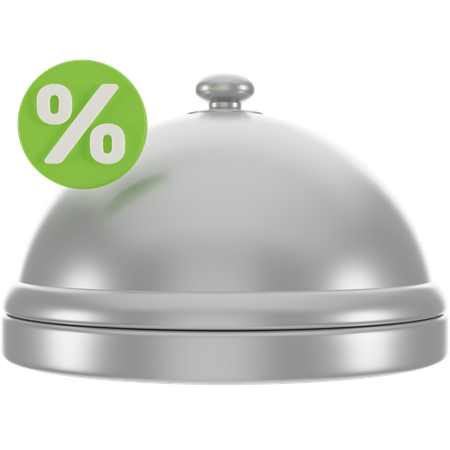 Discount On Food  3D Icon