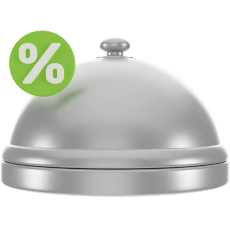 Discount On Food  3D Icon