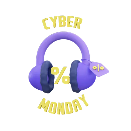 Discount On Headphone  3D Icon
