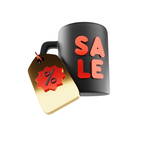Discount On Mug  3D Icon