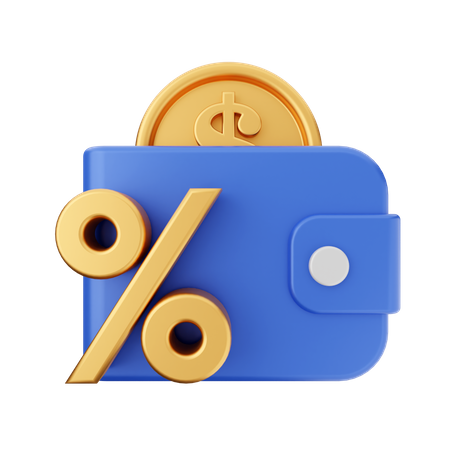 Discount On Payment  3D Icon