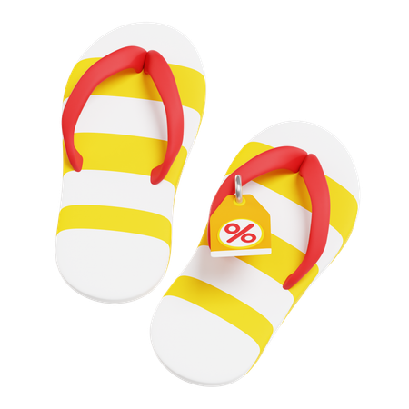 Discount On Slipper  3D Icon