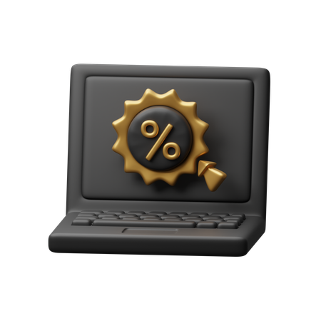 DIscount on web  3D Icon