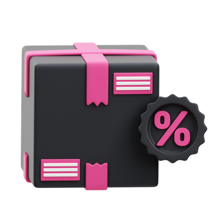 Discount Package  3D Icon