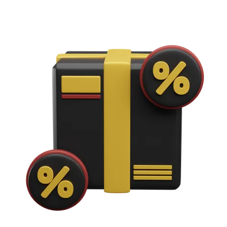 Discount Package  3D Icon