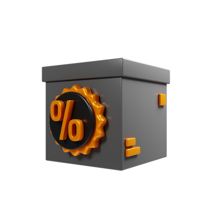 Discount Package  3D Icon