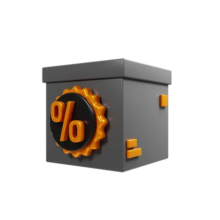 Discount Package  3D Icon