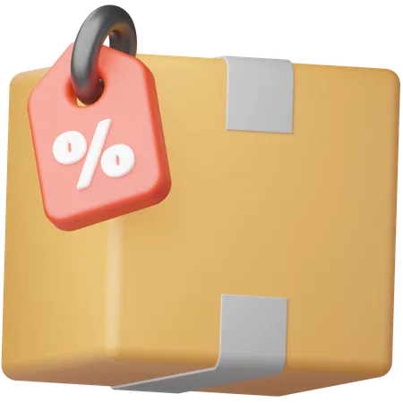 Discount Package  3D Icon