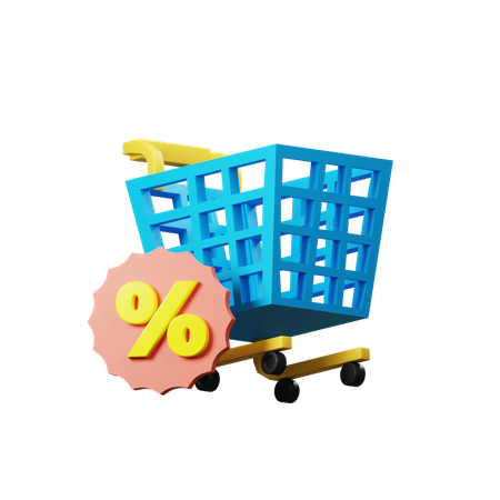 Panier d'achat  3D Illustration