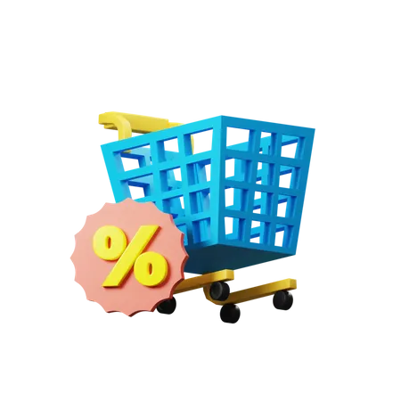 Panier d'achat  3D Illustration