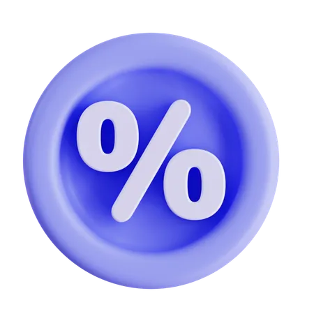 Discount percent  3D Icon