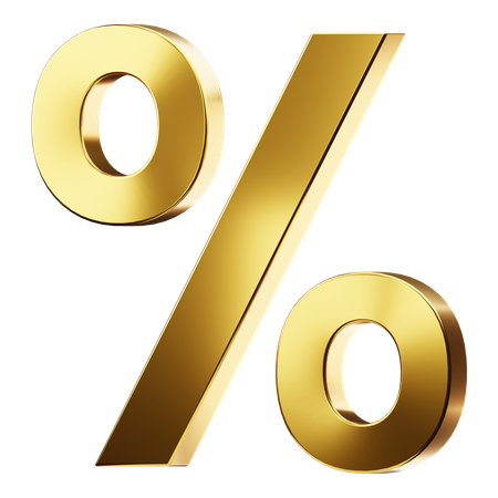 Discount percent  3D Icon