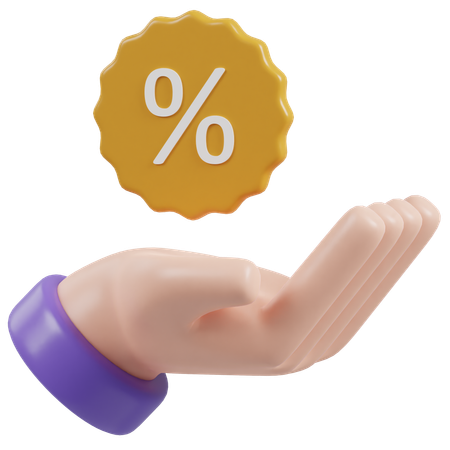 Discount Percent  3D Icon