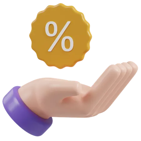 Discount Percent  3D Icon