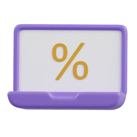 Discount Percentage  3D Icon
