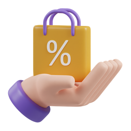 Discount Percentage  3D Icon