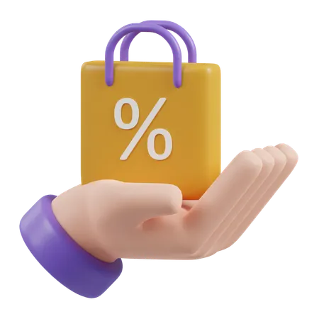 Discount Percentage  3D Icon